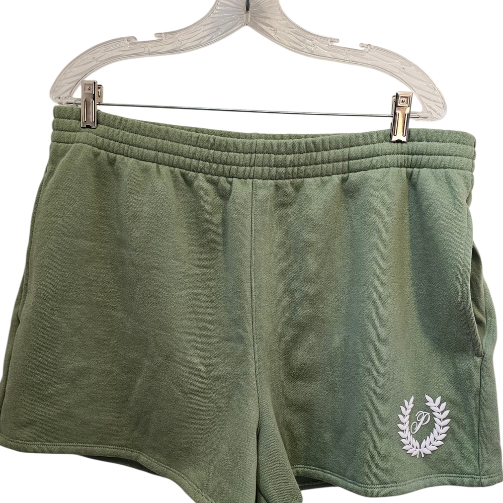 Victoria's Secret Olive GREEN & PINK/PEACH  Athletic  COTTON LOUNGE SHORTS